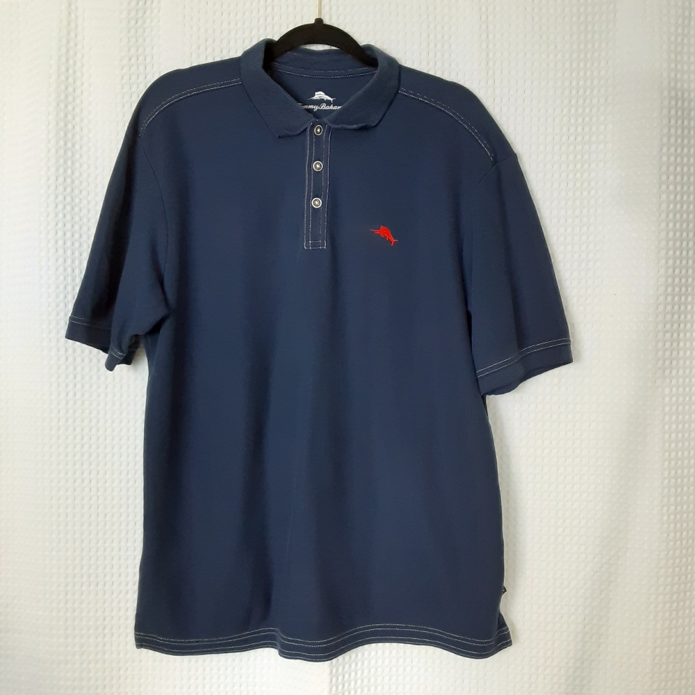 Tommy Bahama Marlin Supima Polo Shirt Size L.